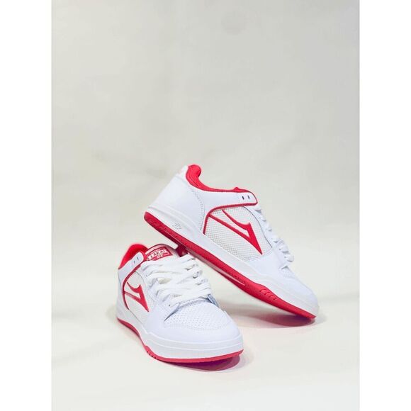 Lakai Other - Lakai Men's Telford Low Shoes - White/Red Suede 9